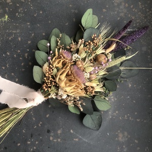 Szárazvirágcsokor articsókával - Meska.hu