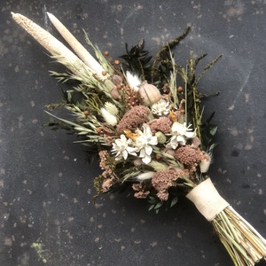 Szárazvirágcsokor sáfránnyal - Meska.hu