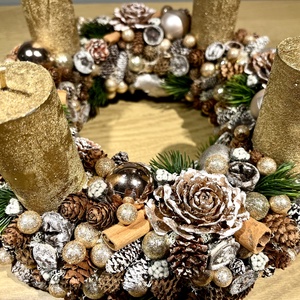 Arany csillogás - otthon & életmód - dekoráció - asztal és polc dekoráció - asztaldísz - Meska.hu