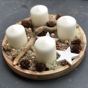 Adventi tálca - Meska.hu