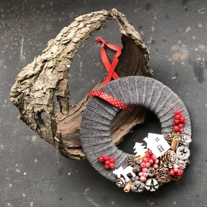 Kopogtató rénszarvassal - otthon & életmód - dekoráció - ajtó- és ablak dekoráció - ajtódísz & kopogtató - Meska.hu