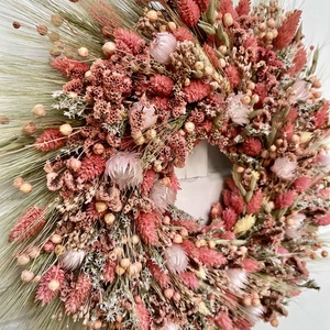 Vidám rózsaszín kopogtató - otthon & életmód - dekoráció - ajtó- és ablak dekoráció - ajtódísz & kopogtató - Meska.hu