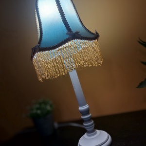 Kék/arany vintage asztali lámpa - otthon & életmód - lámpa - hangulatlámpa - Meska.hu