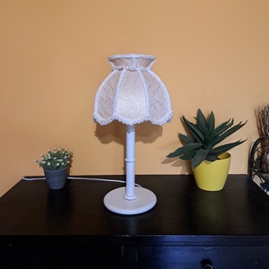 Gyöngyös vintage asztali lámpa - otthon & életmód - lámpa - hangulatlámpa - Meska.hu