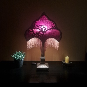 Vintage asztali lámpa bronz talppal, Otthon & Életmód, Lámpa, Hangulatlámpa, , MESKA