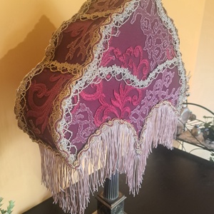 Vintage asztali lámpa bronz talppal - otthon & életmód - lámpa - hangulatlámpa - Meska.hu