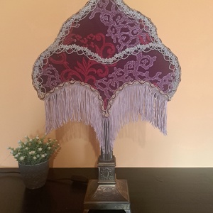 Vintage asztali lámpa bronz talppal - otthon & életmód - lámpa - hangulatlámpa - Meska.hu