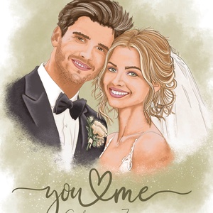 Esküvői illusztráció - Meska.hu