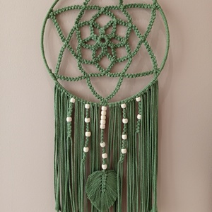 Makramé mandala álomfogó, Otthon & Életmód, Dekoráció, Fali és függő dekoráció, Álomfogó, Csomózás, MESKA