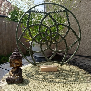 Mandala makram álló dísz , Otthon & Életmód, Dekoráció, Spiritualitás, Mandala, Csomózás, MESKA