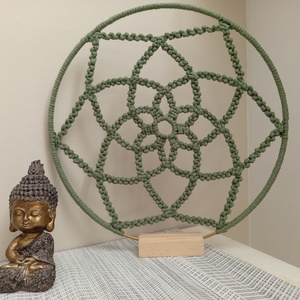 Mandala makram álló dísz  - otthon & életmód - dekoráció - spiritualitás - mandala - Meska.hu