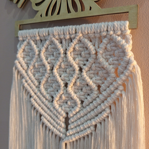 Makram ajtódísz  - karácsony - karácsonyi lakásdekoráció - karácsonyi ajtódíszek - Meska.hu