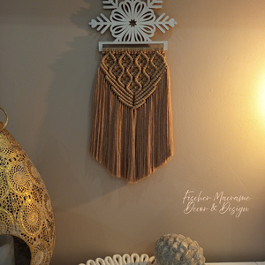 Makram ajtódísz  - karácsony - karácsonyi lakásdekoráció - karácsonyi ajtódíszek - Meska.hu