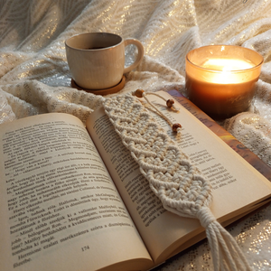 Makram könyvjelző , Könyv & Zene, Könyvjelző, Csomózás, MESKA