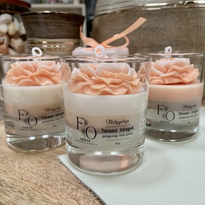 Illatgyertya, tavaszi virágok - otthon & életmód - gyertya, illat, aroma - gyertya - Meska.hu