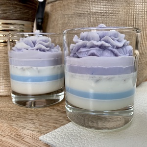 Kézműves illatgyertya, levendula - Meska.hu