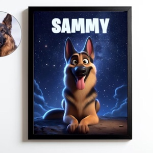 Rajzfilm stílusú kisállat portré - digitális  - művészet - grafika & illusztráció - művészi nyomat - Meska.hu