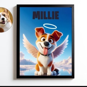 Rajzfilm stílusú kisállat portré - digitális  - művészet - grafika & illusztráció - művészi nyomat - Meska.hu