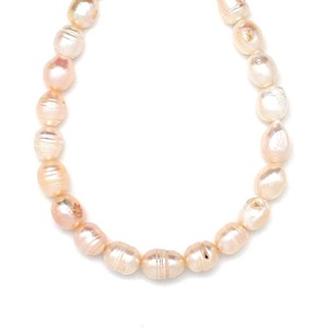 Édesvizi gyöngy rizs púder 9-10x11-12mm  ékszerkészítő alapanyag (füzér), Kellékek & szerszámok, Ásvány alapanyag, Ásványfüzér, , MESKA