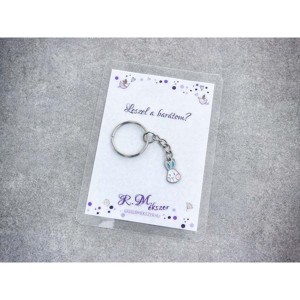 Leszel a barátom színes nyuszi medálos kulcstartó, Táska & Tok, Kulcstartó & Táskadísz, Kulcstartó, , MESKA