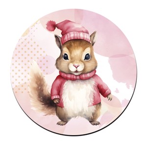 Pink Mikulás mókus mintás bögre alátét, , , MESKA