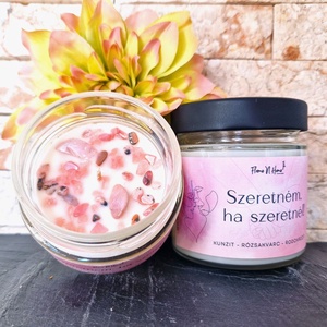Szeretném, ha szeretnél szerelem bevonzó gyertya - otthon & életmód - gyertya, illat, aroma - gyertya - Meska.hu