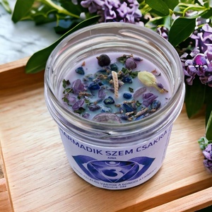 Harmadik szem csakra gyertya - otthon & életmód - gyertya, illat, aroma - gyertya - Meska.hu