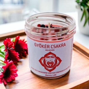 Gyökér csakra gyertya - Meska.hu