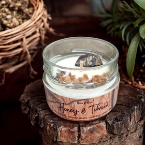 Honey-Tobacco szójaviasz illatgyertya, Otthon & Életmód, Gyertya, illat, aroma, Gyertya, Gyertya-, mécseskészítés, MESKA