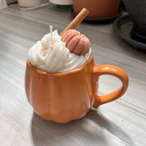 Őszi habos illatgyertya - otthon & életmód - gyertya, illat, aroma - gyertya - Meska.hu