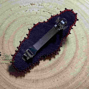 Népi jellegű francia csat KÉSZEN ajándék fülbevalóval - ékszer - ékszerszett - Meska.hu