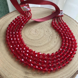 Kaláris szett fülbevalóval, nyaklánccal és franciacsattal KÉSZEN - ékszer - nyaklánc - párhuzamos nyaklánc - Meska.hu