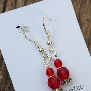 Népi jellegű francia csat és fülbevaló KÉSZEN - ékszer - ékszerszett - Meska.hu