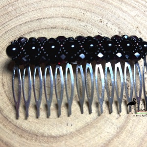 Népi jellegű kontyfésű KÉSZEN, Ékszer, Ékszerszett, Gyöngyfűzés, gyöngyhímzés, MESKA