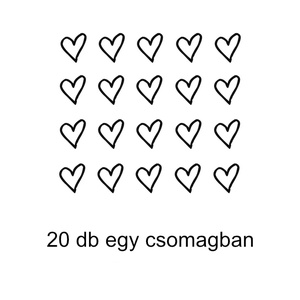 Lemosható Tetoválás, Cuki szív - művészet - grafika & illusztráció - művészi nyomat - Meska.hu