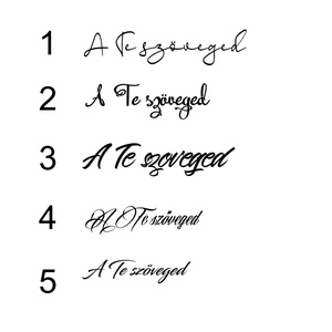 Egyedi saját szöveg (1 csomag), Ideiglenes Tetoválás, Saját szöveg - Meska.hu