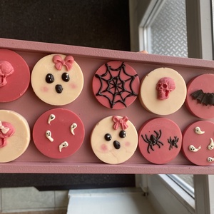 Halloween-i csoki tallér - élelmiszer - édesség - Meska.hu