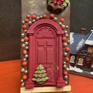 Karácsonyi táblás csokoládé, Élelmiszer, Édesség, Kézműves csokoládé, Élelmiszer előállítás, MESKA