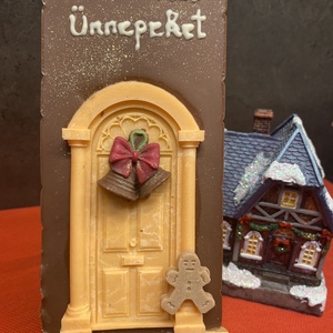 Karácsonyi táblás csokoládé - élelmiszer - édesség - kézműves csokoládé - Meska.hu