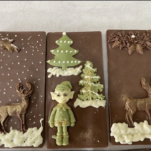 Karácsonyi táblás csoki, Élelmiszer, Édesség, Kézműves csokoládé, Élelmiszer előállítás, MESKA