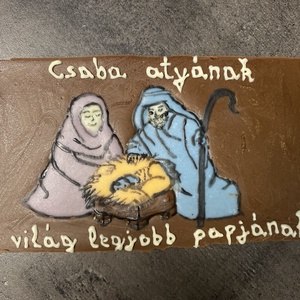 Karácsonyi táblás csoki - élelmiszer - édesség - kézműves csokoládé - Meska.hu