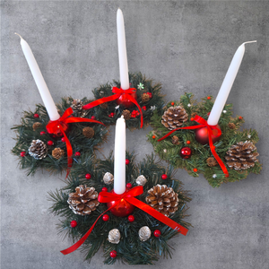 Karácsonyi asztaldísz gyertyával - karácsony - adventi díszek - adventi asztaldísz - Meska.hu