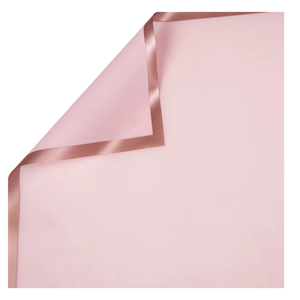 Rose gold keretes fólia ív: 58 x 58 cm, 20db - Halvány rózsaszín, Kellékek & szerszámok, Csomagolóanyag, Fólia, , MESKA