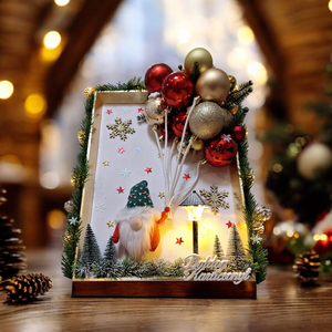 Karácsonyi Fali Dísz � Lámpás Télapóval  - Meska.hu