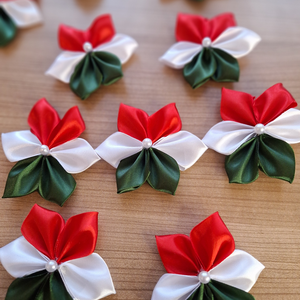 Nemzeti kitűző - kokárda mágneses rögzítéssel - ékszer - kitűző és bross - Meska.hu