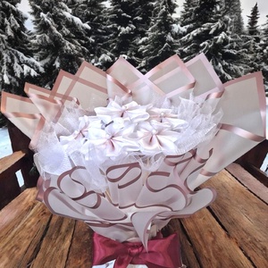 7 szálas pluméria csokor � kézzel készült örök virágcsokor, esküvőre és ajándékba - otthon & életmód - dekoráció - Meska.hu