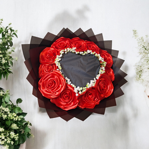 Burning Bouquet � Égő szív örökrózsa csokor (11 szál) - esküvő - menyasszonyi- és dobócsokor - Meska.hu