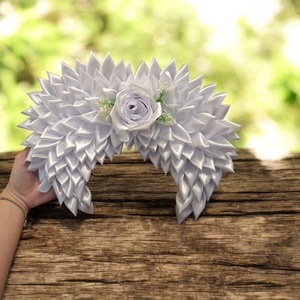 Örök emlék angyalszárny formában � személyre szabható névvel, idézettel, Otthon & Életmód, Dekoráció, Kép & Falikép, Fából készült kép, Virágkötés, MESKA