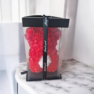 Örökrózsa maci prémium díszdobozban � Limitált Valentin-napi kiadás  - esküvő - emlék & ajándék - doboz - Meska.hu