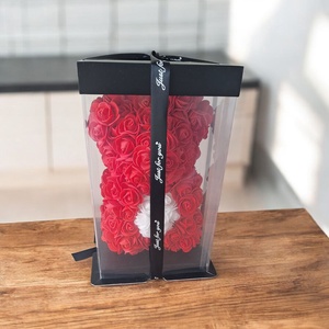 Örökrózsa maci prémium díszdobozban � Limitált Valentin-napi kiadás  - esküvő - emlék & ajándék - doboz - Meska.hu